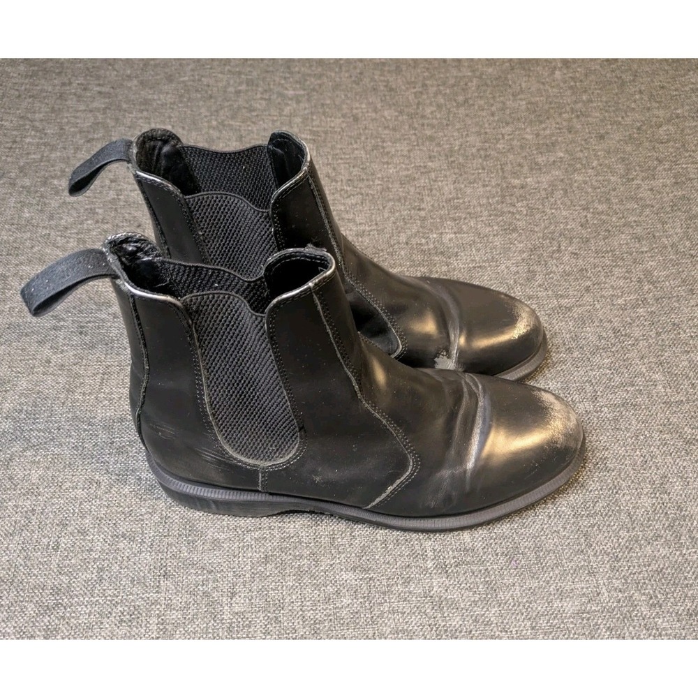 Dr Doc Martens Flora Oil Slip Resistant Chelsea Boots Black Women's Size 9 READ